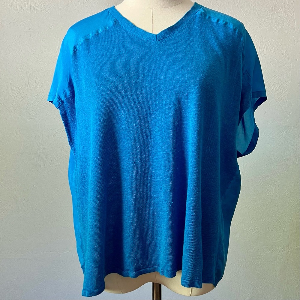 Eileen Fisher Blue Shirt